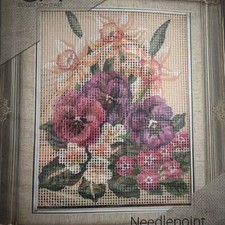 Collection D Art Printed needlepoint tapestry 20x25 Cm Kit With Floss