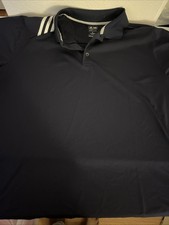 Adidas Golf Men  s Polo Shirt Navy Blue XL Preowned