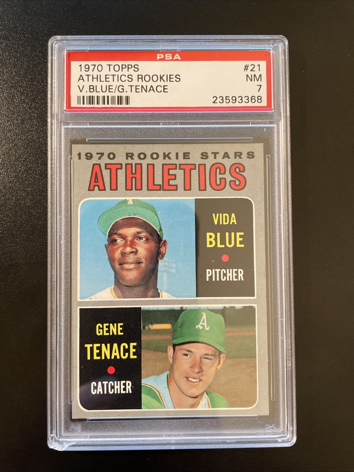 1970 Topps #21 Vida Blue RC PSA 7