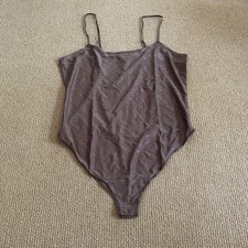 Skims Umber Shimmer Sleeveless Bodysuit, Size 3X NWT