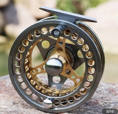 Sougayilang Fliegen Angelrolle Large Arbor 2+1 BB mit 7/8 Rolle, gold 