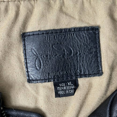 Vintage James Dean The Original Limited Edition Bomber Leather Jacket Black XL - Picture 10 of 21