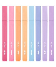 Mr. Pen- Aesthetic Highlighters, 8 pcs, Chisel Tip, 8 Pack, Pastel Colors