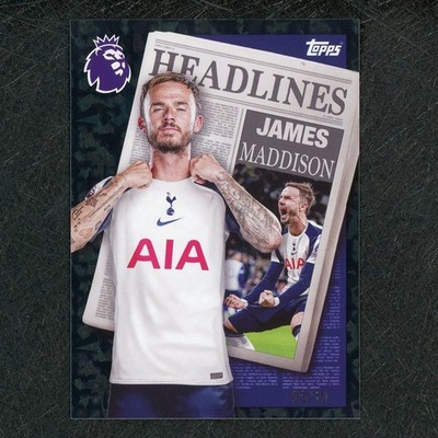 2025-26 Topps Premier James Maddison Headlines Cracked Ice Black 5/10 65141
