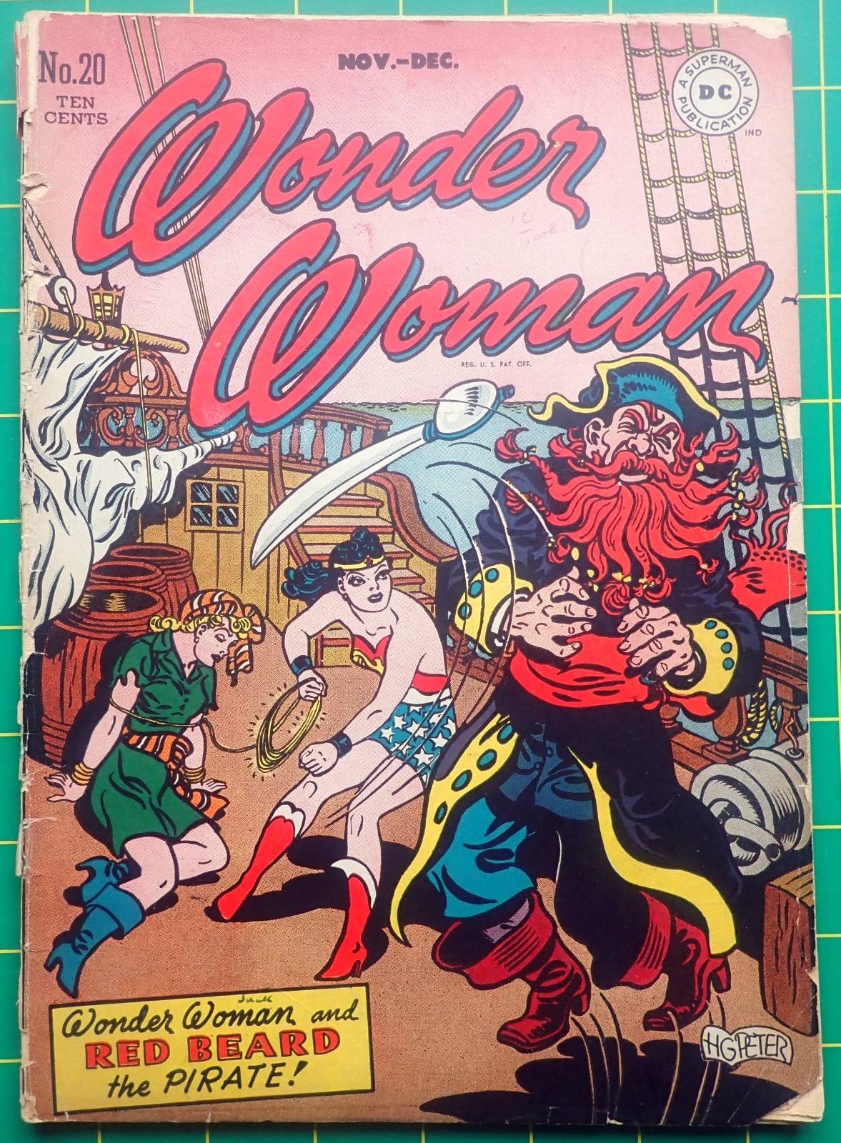 Wonder Woman #20 💖 LUCRETIA MOTT 4-PAGE FEATURE! 💖 Complete & Unrestored 1946