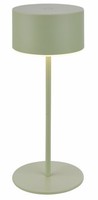 Briloner Led Akku-Tischleuchte Kira Ø 8 X 19 Cm Warmweiß SalbeigrüN Dimmbar