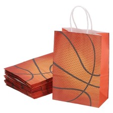 25Pcs Basketball Gift Bags with Handles, 3.1