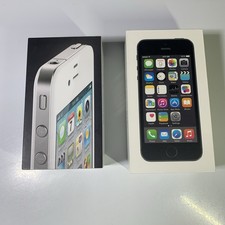 Image of Apple iPhone 4 8 GB White + 5s 32 GB Gray EMPTY BOX ONLY - No Phone!