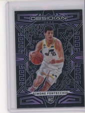 2022-23 Obsidian Simone Fontecchio Electric Etch Purple Rookie RC /99 Utah Jazz