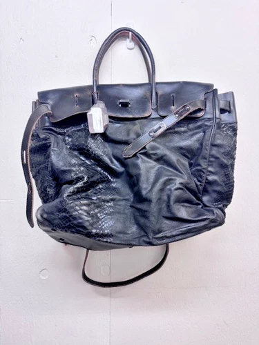 NUMERO 10 Weekender Chelsea Leather Bag Handmade in Italy *New