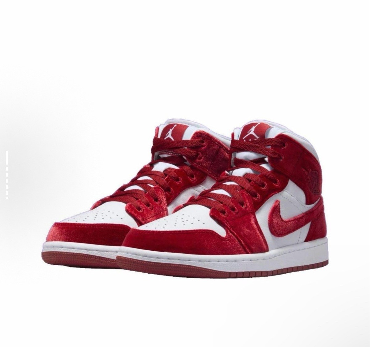 Nike Air Jordan 1 Mid SE Red Velvet FZ3334-100 Womens
