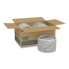 Dixie SXP10PATHPK Pathways 10-1/8" Paper Plates - Green/Burgundy (125/PK) New