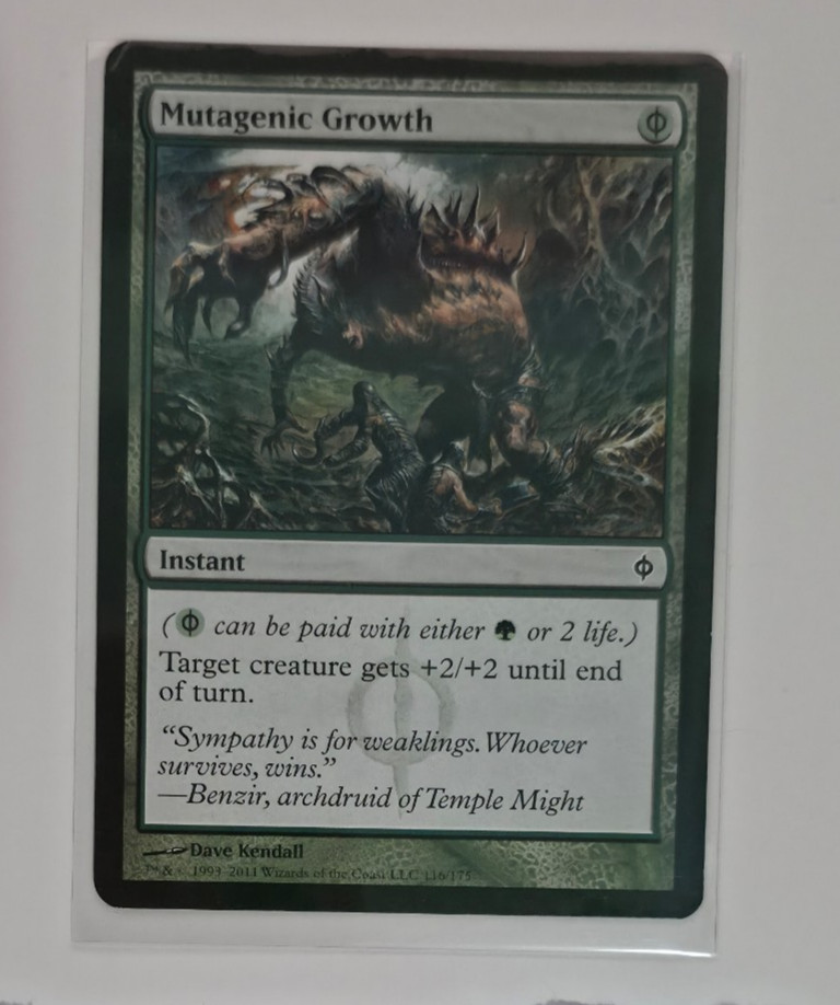 MTG Mutagenic Growth - New Phyrexia #116 LP Magic The Gathering