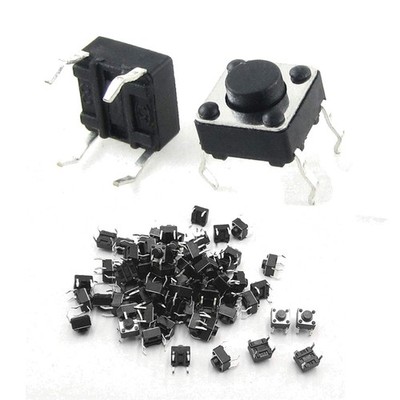 Tact Button Schalter Micro PCB SMD SMT Momentan Tactile Push 6x6x4,3mm 100 Stück