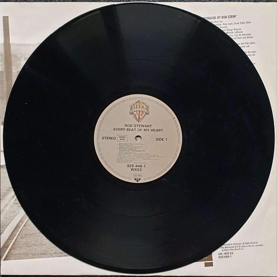 Rod Stewart – Every Beat Of My Heart , Vinyl, LP, Warner Bros Rec. WX53 925446 1 - Bild 3 von 4