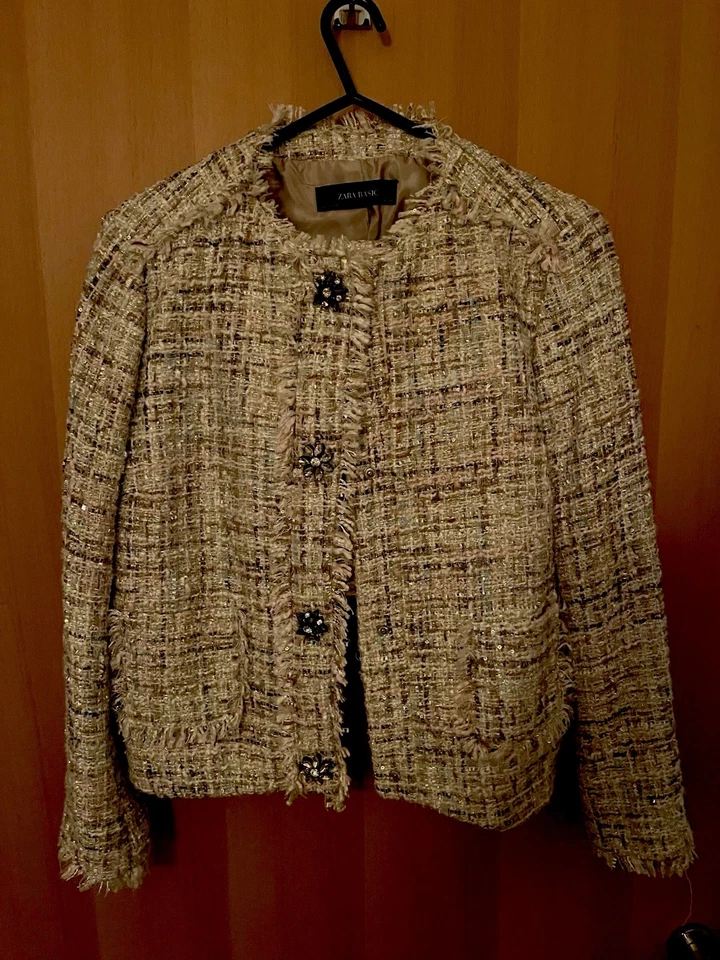 New! Zara Tweed Jacket & Skirt Set Size M - Image 4 of 4
