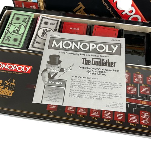 The Godfather Monopoly 2012 Collectors Edition Board Game Complete! - Picture 14 of 14