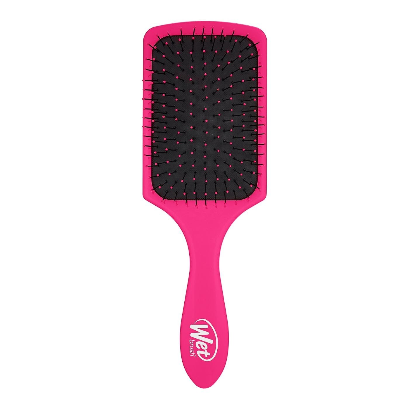 Pink Wet Brush Paddle Detangler with Ultra-Soft IntelliFlex Bristles