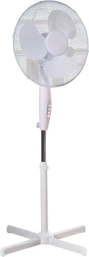 16" Pedestal Fan Portable 3 Speed Stand Fan White for Home Office