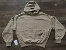 NEW Fear of God Essentials Hoodie Dusty Beige Size Medium 100% Authentic ✅