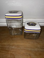 LSU Tigers Square Glass Kitchen Canister Set ...
