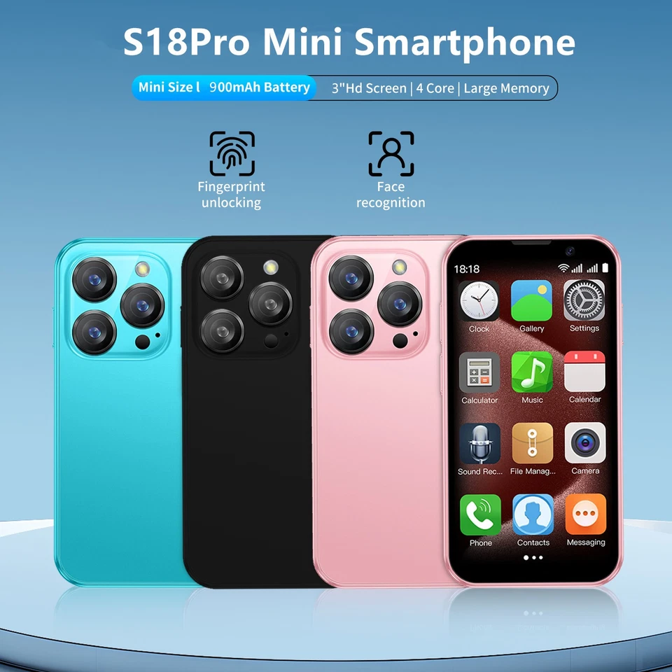 3G Mini Smartphone Smallest 3.0" HD Touch Screen Dual SLM Kids Christmas Gift - Image 3 of 4
