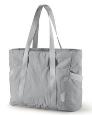 BAGSMART Tote Bag for Women, with Zipper Small, K-grey-small-24l