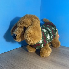 Card Factory Just For You With Love Dachshund Sausage Puppy Dog Plush Soft Toy