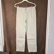Cat Jack Kids Boys Khaki School Uniform Flat Front Straight Leg Pants Size 14