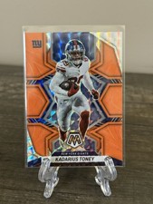 2022 Panini Mosaic Kadarius Toney #148 Orange Reactive Mosaic New York Giants