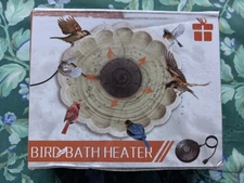 Bird Bath Pond Water Heater De-icer for Outdoor w/ Electric Power Cord