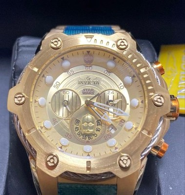 Invicta Star Wars C3PO Limited Edition Chronograph Auto 1977 Neu