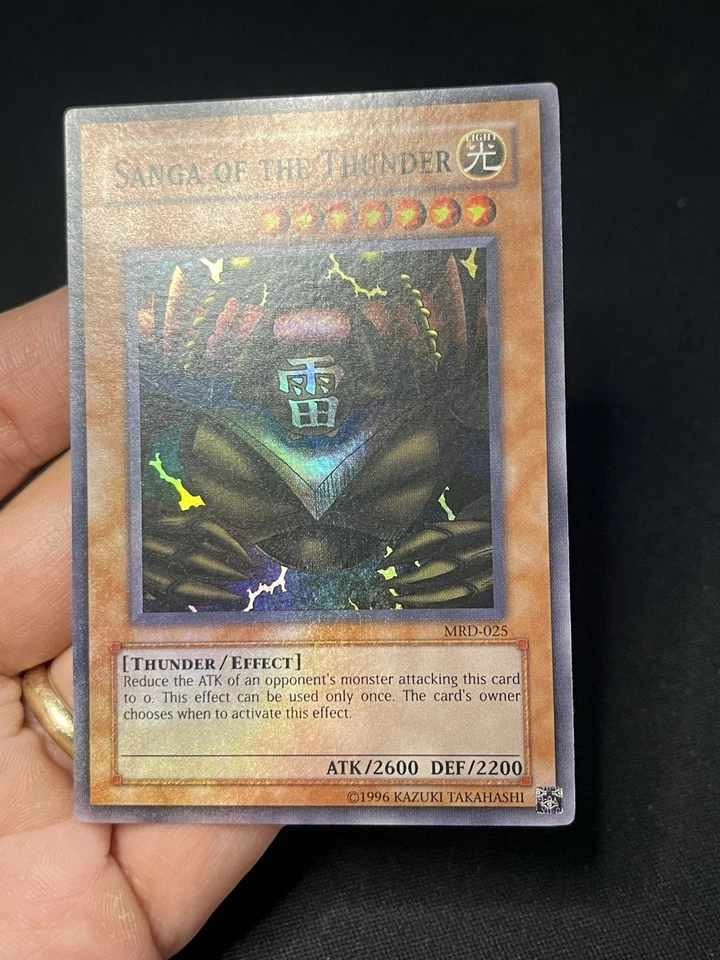 Sanga of the Thunder MRD-025 Super Rare Yugioh Misprint Foil Bleed - Image 2 of 4