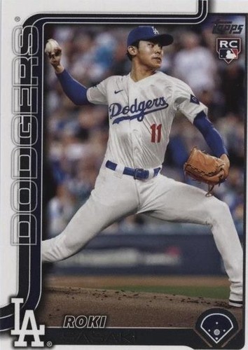 2025 Topps Series 2 ROKI SASAKI #90B2-37 '90 Topps Retro Dodgers