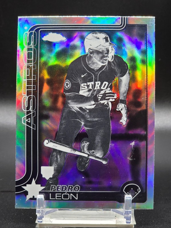 2025 Topps Chrome - Pedro Leon #97 (RC) Negative Refractor
