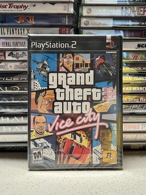 Grand Theft Auto: Vice City PS2 Sealed Black Label Original 2002