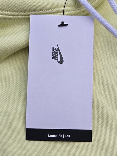 Nike Sportswear Club Fleece Hoodie Pullover Mens LARGE Tall LT Mustard NEW - Picture 4 of 7