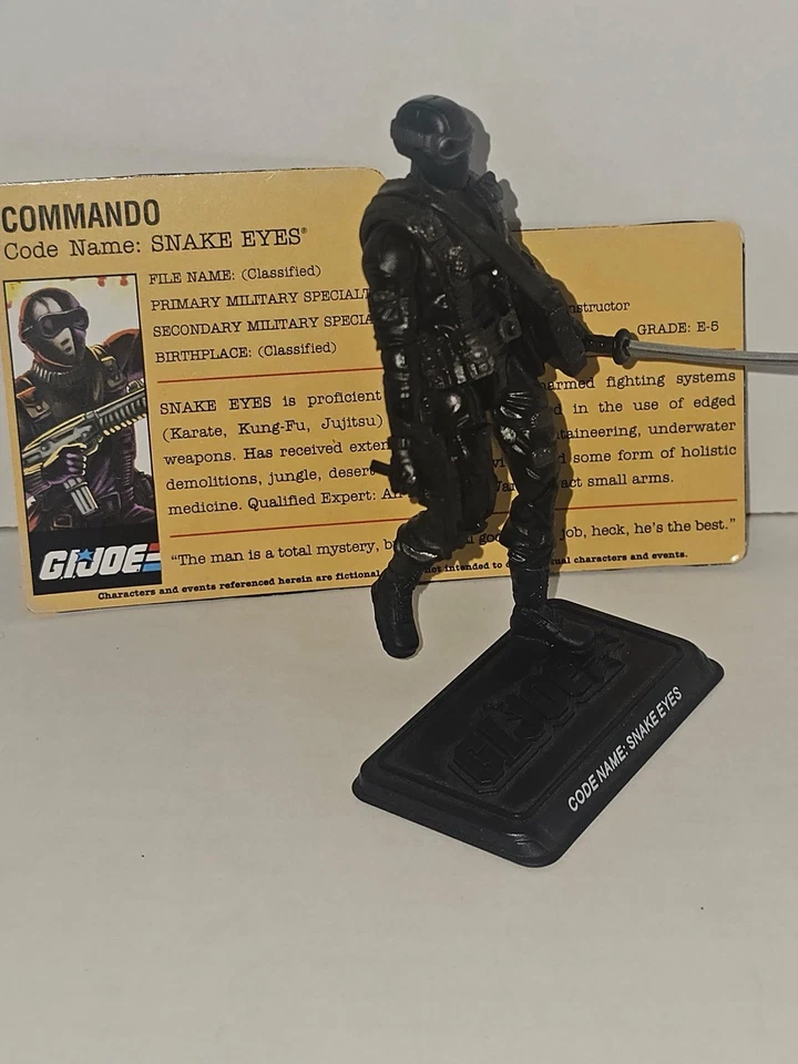 GI Joe 25 Aniversario Ojos de Serpiente Paquete de Batalla v28 Figura Hasbro 2007 Foto 2 de 4