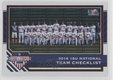 2017 Stars & Stripes Checklists Longevity USA Baseball 18U National Team #2 k0v