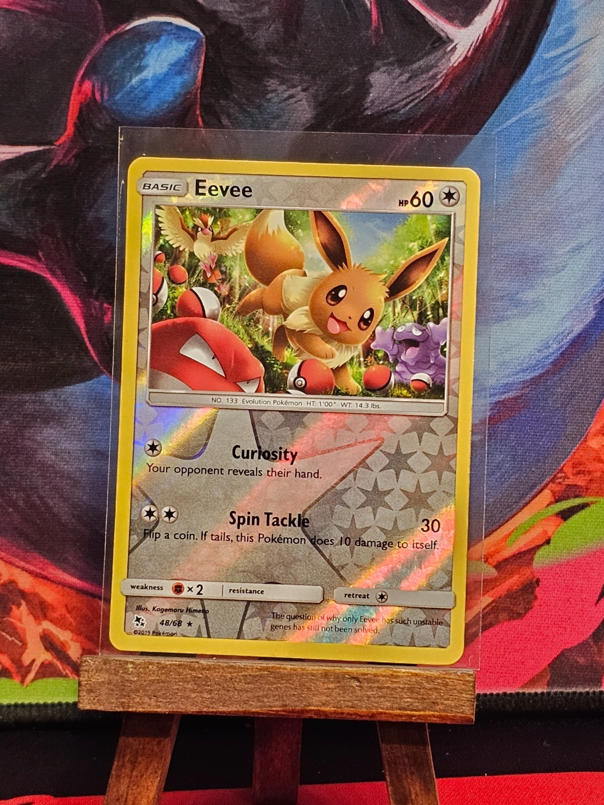 Eevee 48/68 Hidden Fates Reverse Holo NM-M