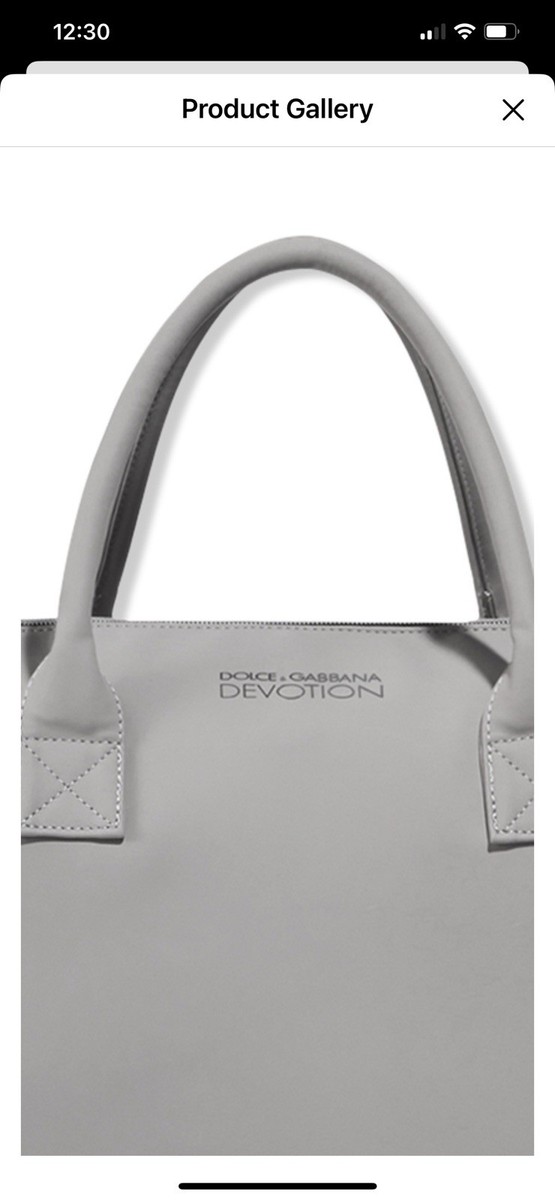 NWT Dolce And Gabbana Devotion GRAY overnight weekender tote GYM