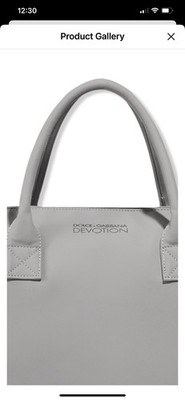NWT Dolce And Gabbana Devotion GRAY overnight weekender tote GYM