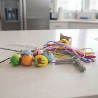 Ostereier AufhäNger KugelaufhäNger Bunte Schnur 150 StüCk Dekoration