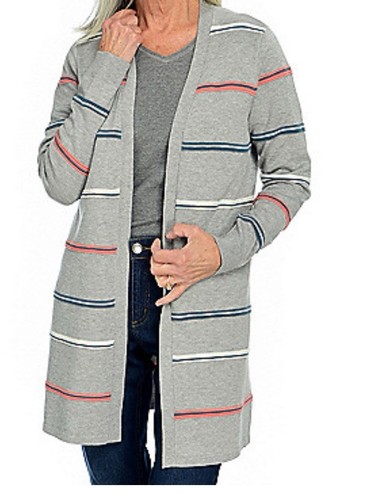 Christopher and Banks women's long sleeve long cardigan sweater size 1X - Picture 1 of 8