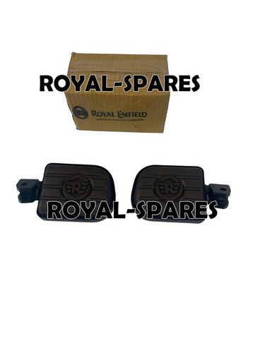 "BROWN/BLACK FOOTPEGS PILLION" FOR R.E NEW BULLET 350 & METEOR 350 - Picture 13 of 23