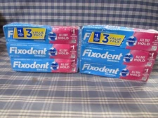 Fixodent Original Denture Adhesive Cream 2.4oz 6 Pack (Brand New) FREE SHIPPING.