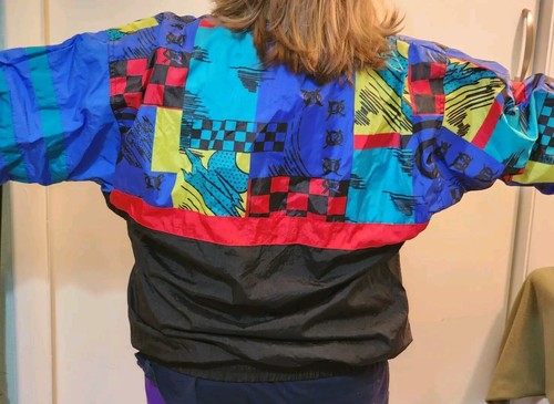 Vintage Members Only Windbreaker Kids Size XL 18/20 Multicolor 80's Jacket  - Picture 16 of 24