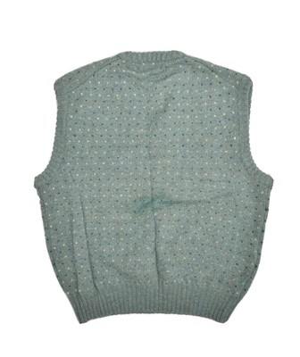 Wool Sweater Vest Mens L V Neck British 