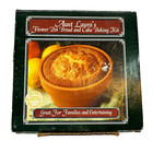 Aunt Lauras Flowerpot Bread & Cake Baking Kit Pot, Recipe Book, NIB