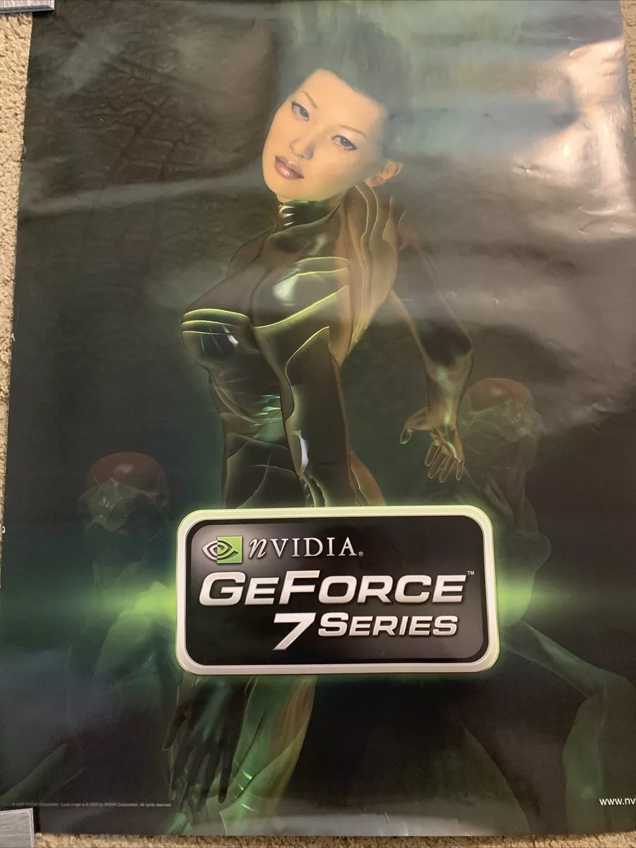 E3 2005 nVidia GeForce 7 Series Vintage Promo Poster Ad Extremely Rare 26 x36